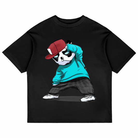 Breakdancer Panda Oversized T-Shirt