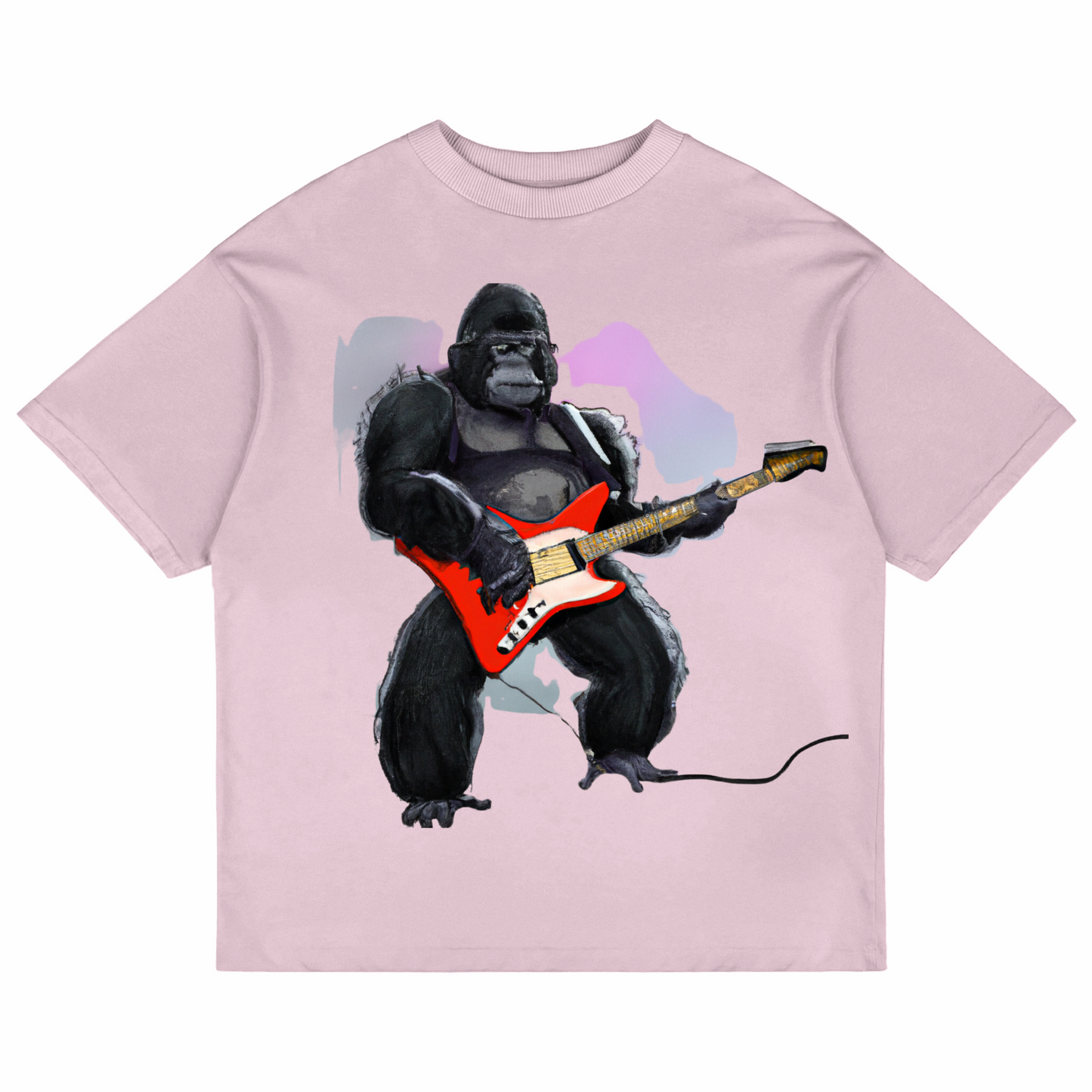 Guitarist Gorilla Oversized T-Shirt