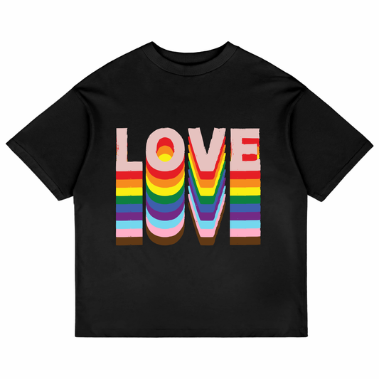Love Rainbow Oversized T-Shirt
